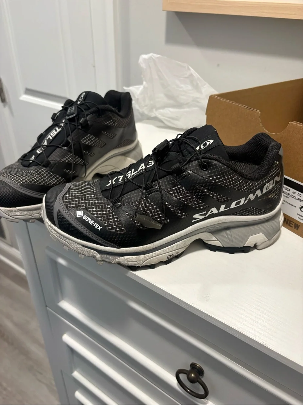 Salomon women’s Black Trail Running Shoes - XT-4 GTX